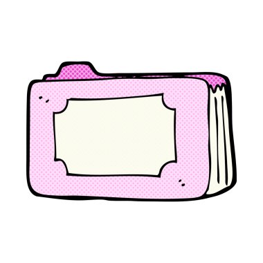 komik karikatür pembe iş klasörü