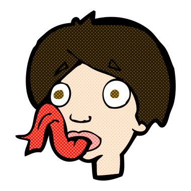 komik karikatür head dilini