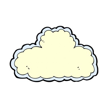 komik karikatür bulut sembolü