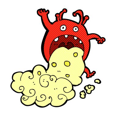 komik karikatür brüt canavar hasta olmak