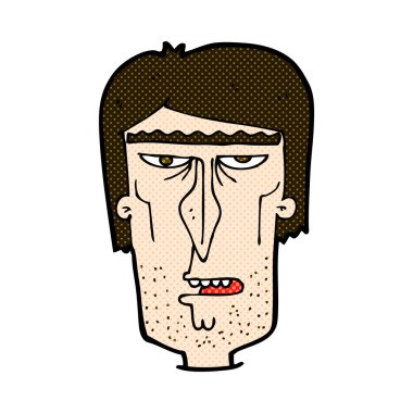 komik karikatür kızgın surat