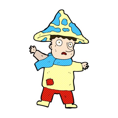 komik çizgi film sihirli mantar adam