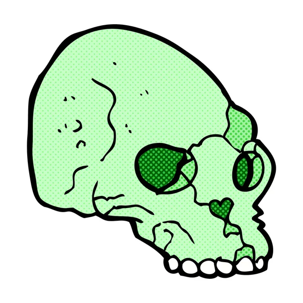 Комічний мультфільм пухнастий череп — стоковий вектор