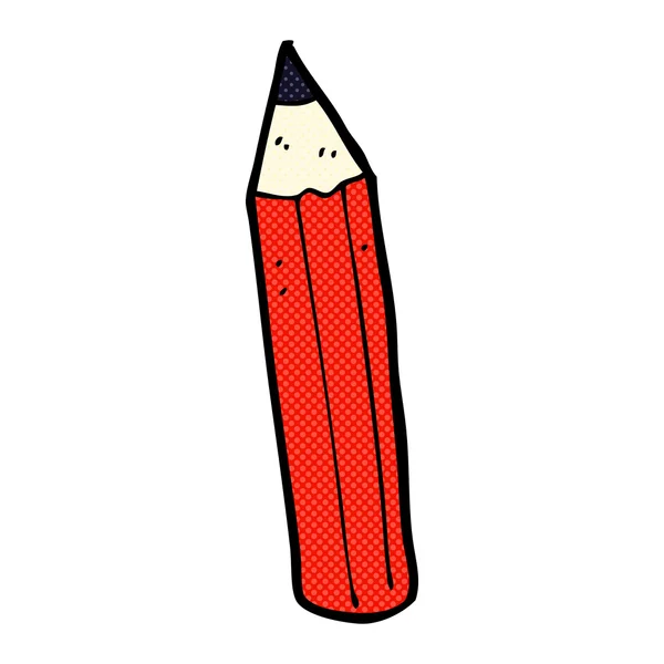 Comic cartoon pencil — Stock Vector