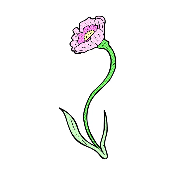 Bande dessinée fleur — Image vectorielle