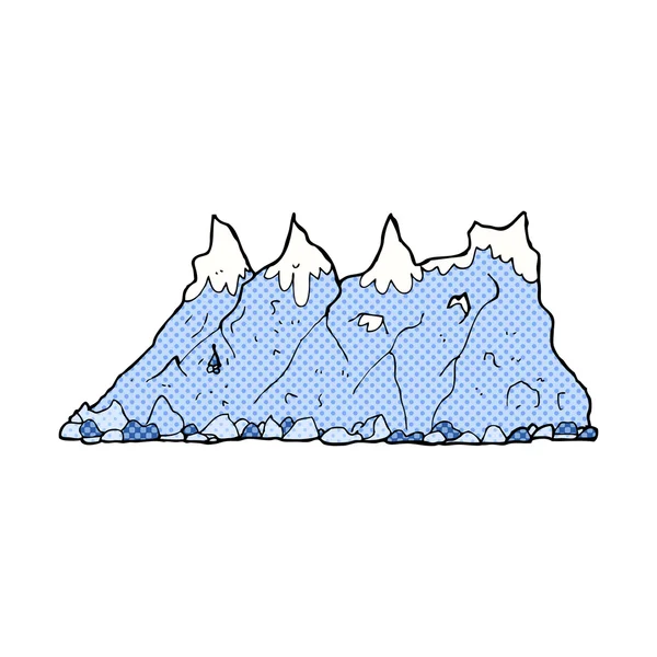 Komiksově kreslenou pohoří — Stockový vektor