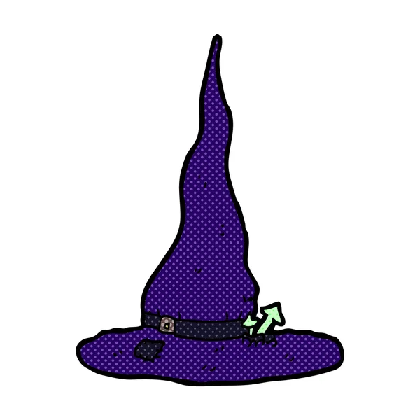 Comic cartoon spooky witches hat — Stock Vector