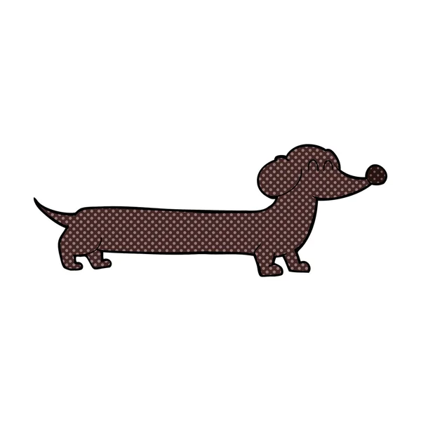 Caricatura cómica dachshund — Archivo Imágenes Vectoriales