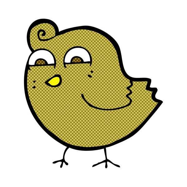 Strip cartoon grappige vogel — Stockvector