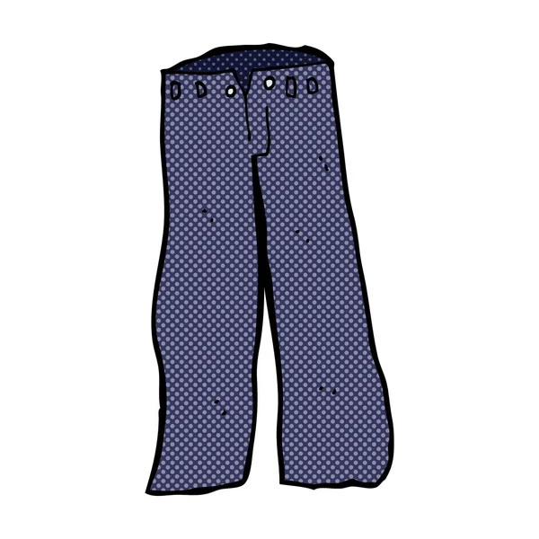 Jeans de desenho animado cômico — Vetor de Stock