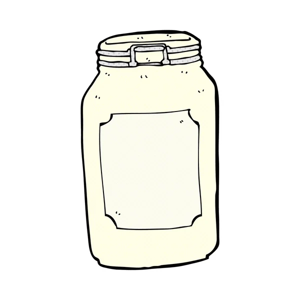 Comic cartoon jar — стоковый вектор