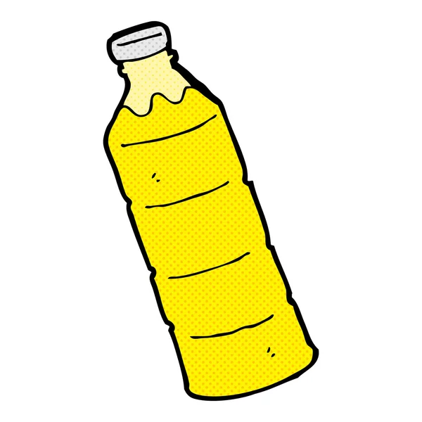 Comic cartoon orange juice bottle — Stock Vector