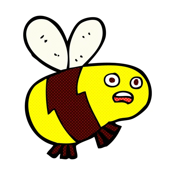 Komiska cartoon bee — Stock vektor