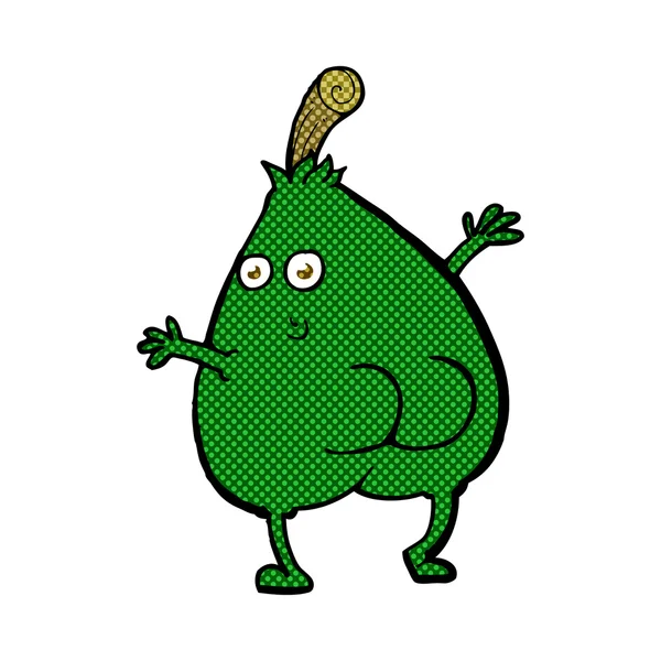 A nice pear comic cartoon — Stock Vector