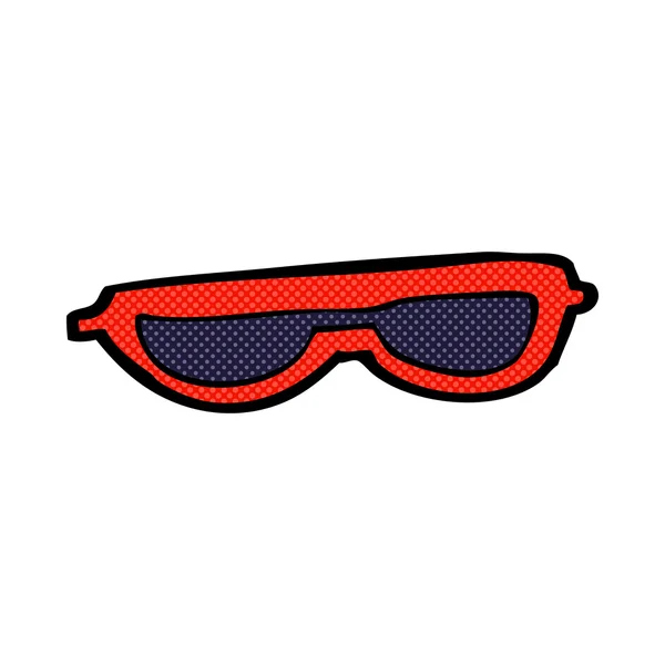 Comic cartoon sunglasses — Stock Vector