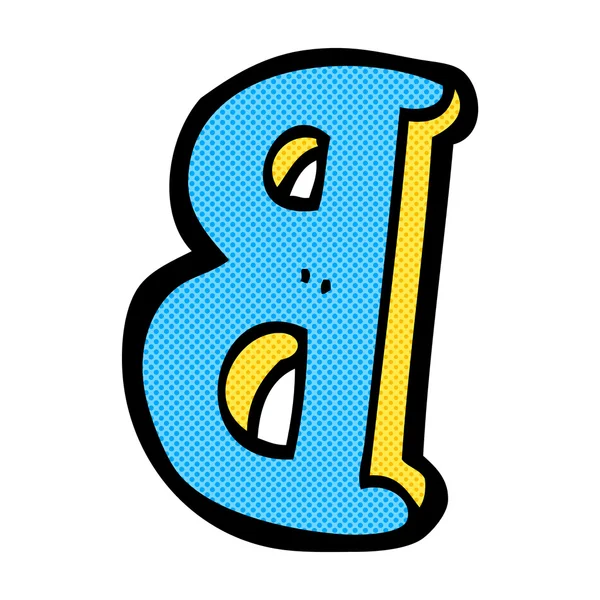 Буква B в комиксе — стоковый вектор