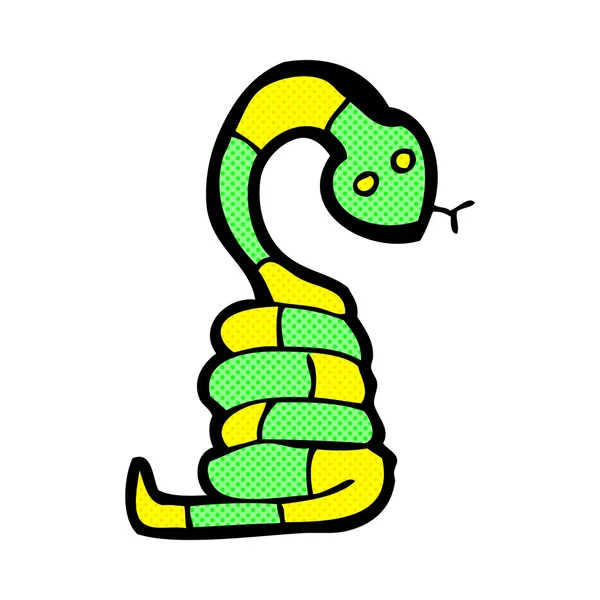 Cobra de banda desenhada cómica —  Vetores de Stock