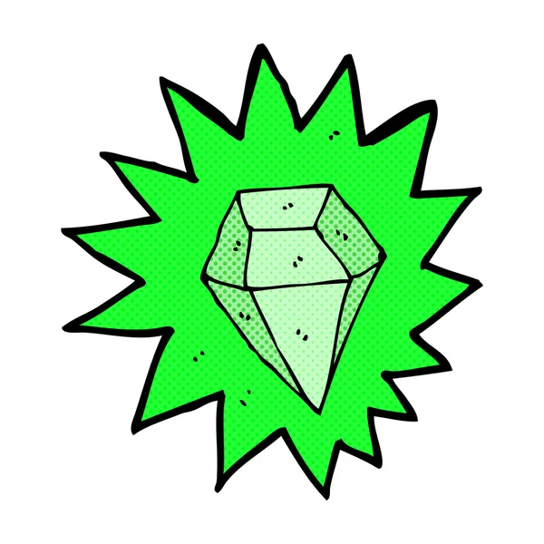 Komiksově kreslenou obrovské smaragdové — Stockový vektor