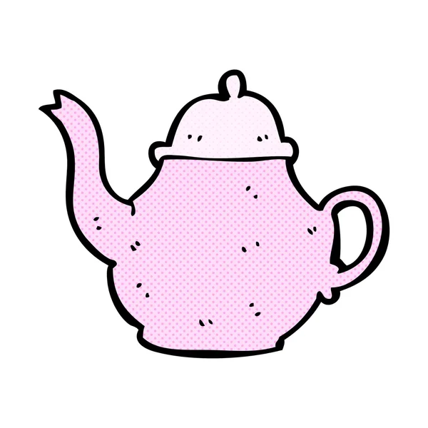 Комический карикатурный чайник — стоковый вектор