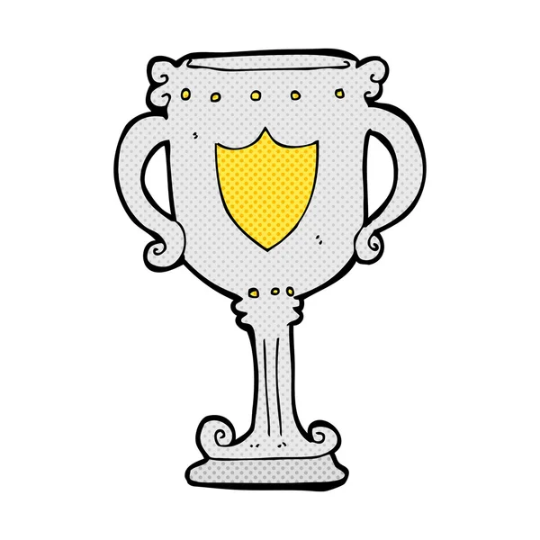 Comic cartoon trophy — Stock Vector