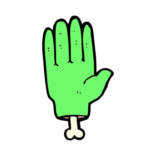Комічна мультяшна рука зомбі — стоковий вектор