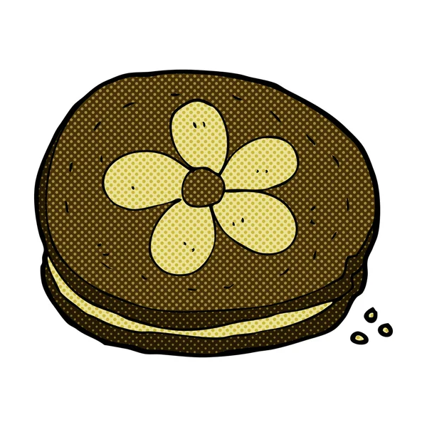 Galleta de dibujos animados cómicos — Archivo Imágenes Vectoriales