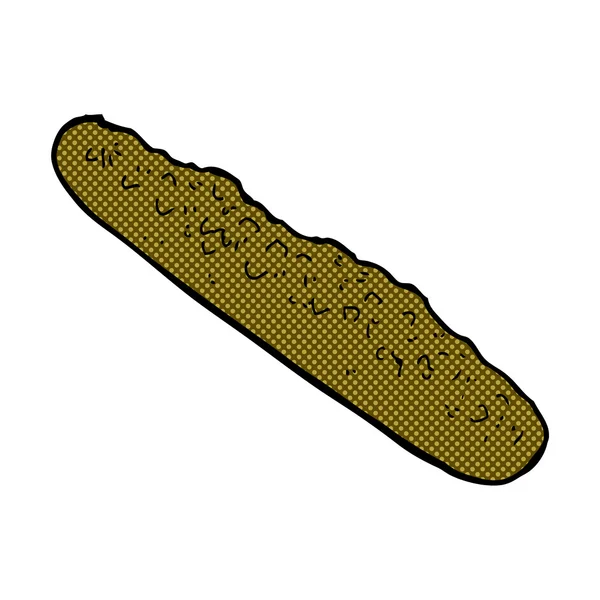 Comic cartoon baguette — Stock Vector