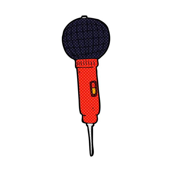 Bande dessinée microphone — Image vectorielle