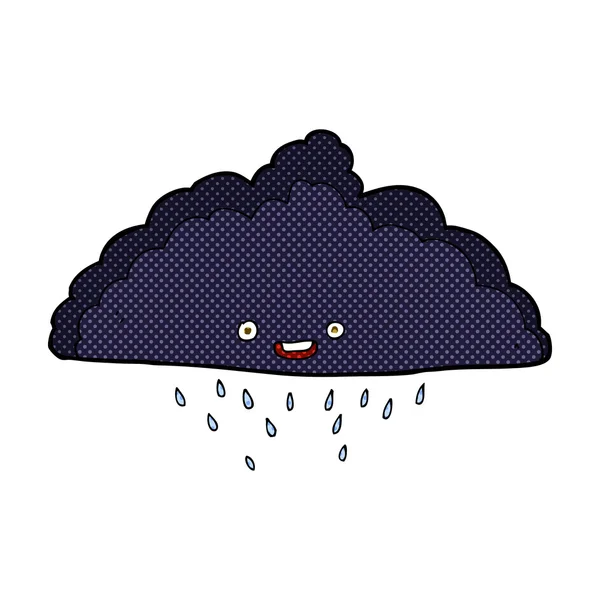 Bande dessinée pluie nuage — Image vectorielle