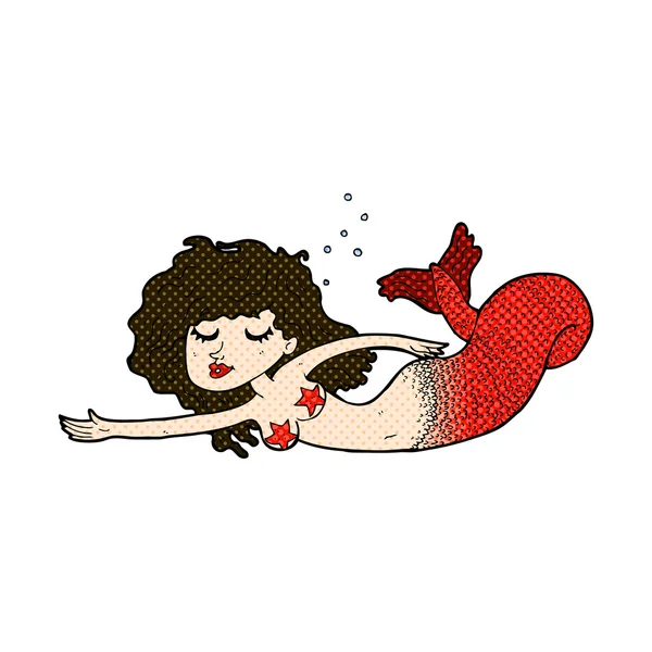 Sirena de dibujos animados cómico — Archivo Imágenes Vectoriales