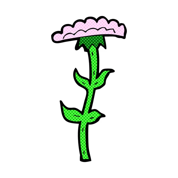 Historieta flor de dibujos animados — Vector de stock