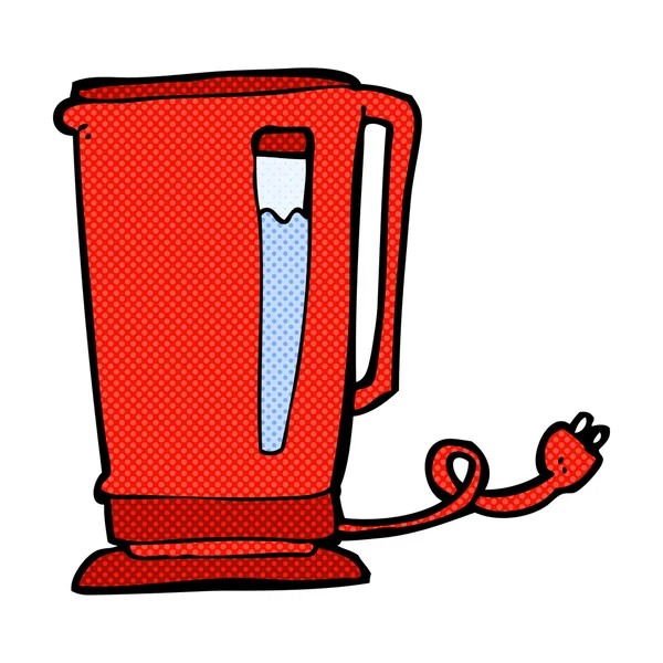 Comic cartoon kettle — Stock Vector