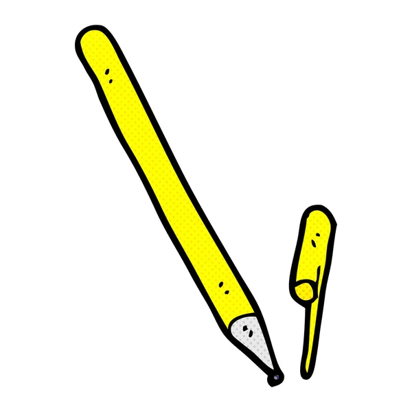 Comic cartoon pen — Stock Vector