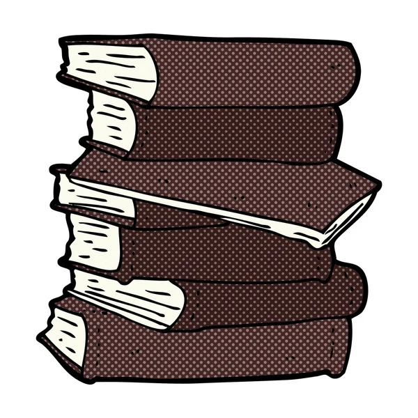 Comic-Stapel mit Büchern — Stockvektor