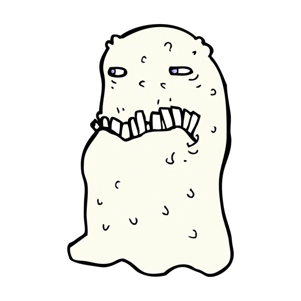 Comic cartoon gross ghost — стоковый вектор