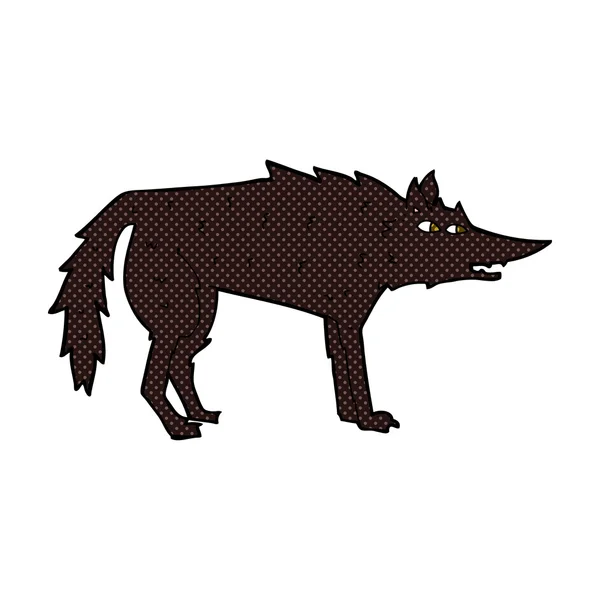 Comic cartoon wolf — Stock Vector