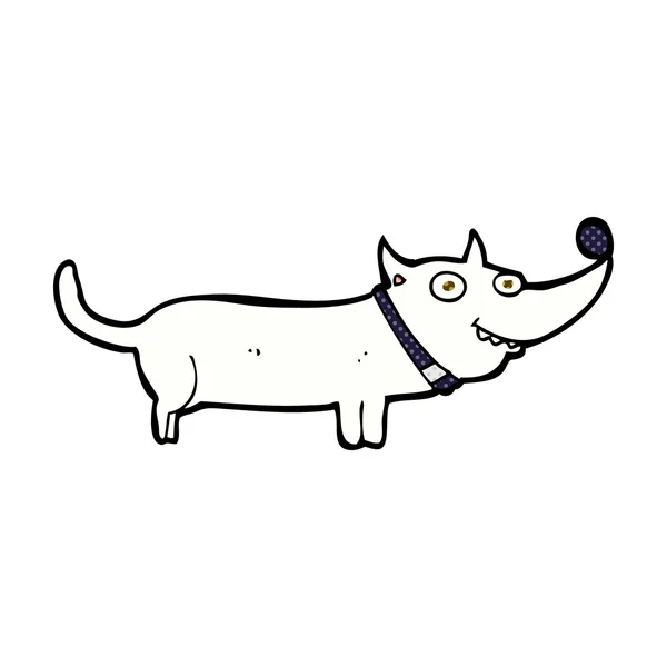 Strip cartoon gelukkige hond — Stockvector