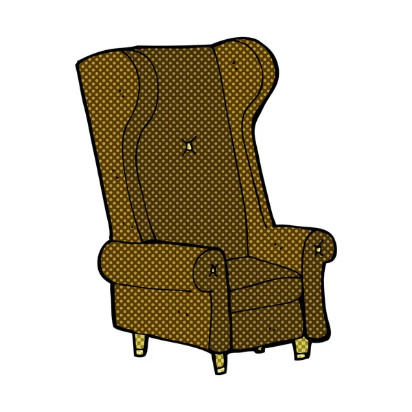 Bande dessinée vieille chaise — Image vectorielle