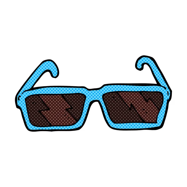 Comic cartoon sunglasses — Stock Vector