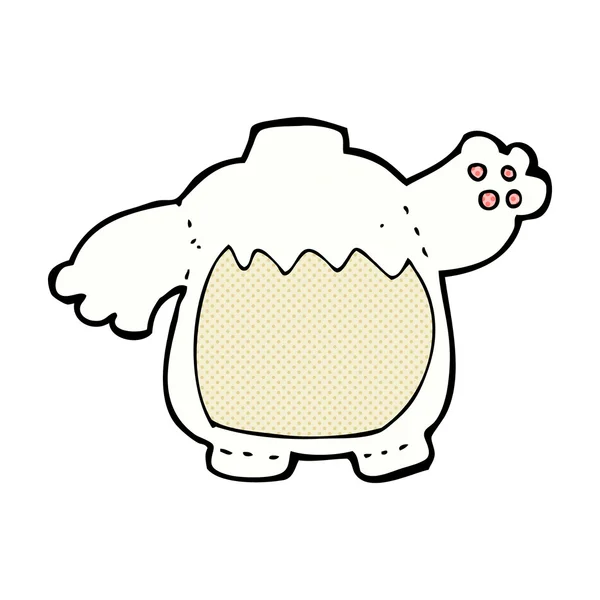 Komiska cartoon isbjörn kropp (mixa och matcha komiska teckningar eller en — Stock vektor