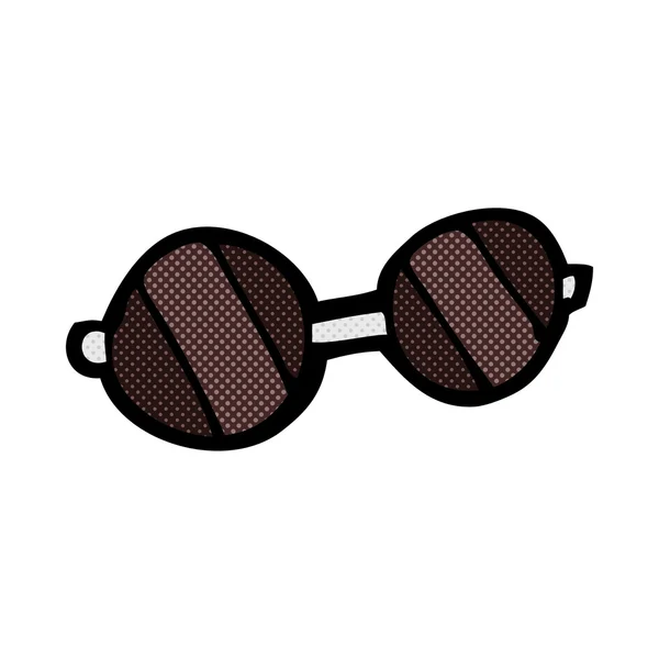 Óculos de sol de banda desenhada — Vetor de Stock