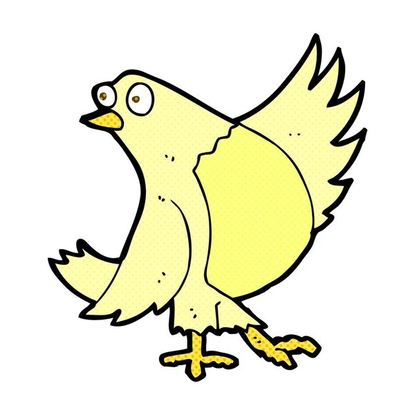 Comic-Cartoon tanzender Vogel — Stockvektor