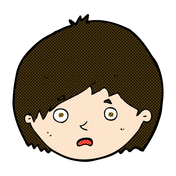 Комический мультфильм о несчастном мальчике — стоковый вектор