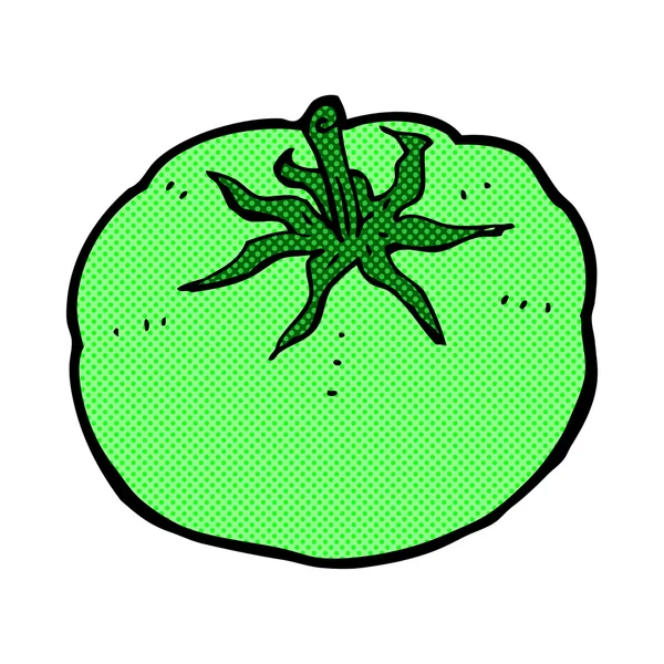 Comic grüne Tomate — Stockvektor