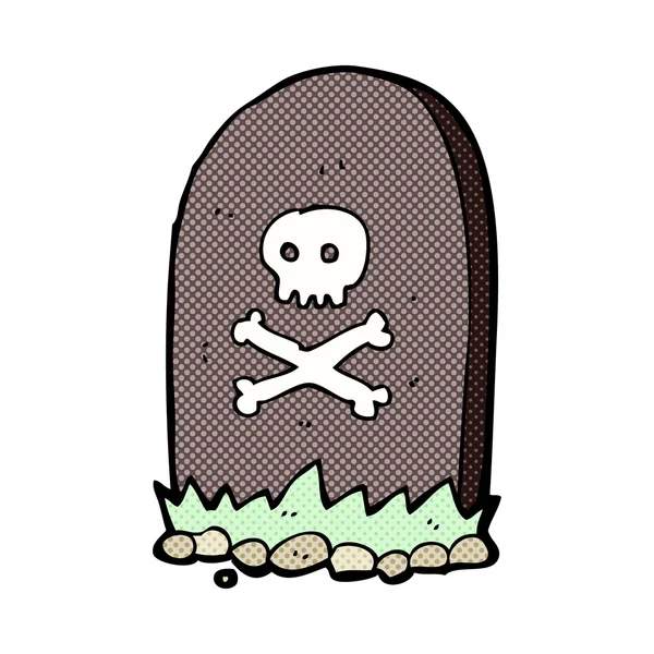 Comic cartoon grave — Stock Vector