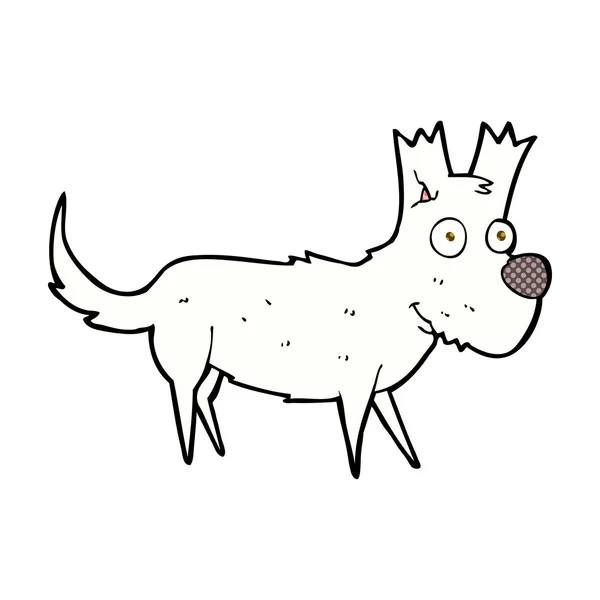 Comic Cartoon süßer kleiner Hund — Stockvektor