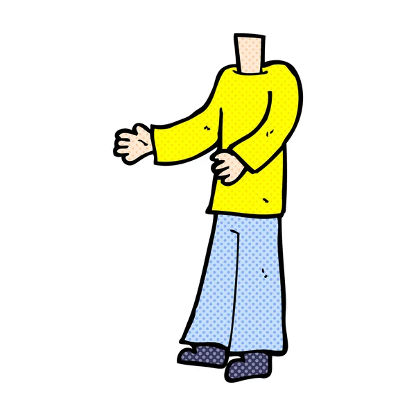 Γελοιογραφία κωμικό σώμα (αναμειγνύεται και ταιριάζουν με κωμικό κινούμενα σχέδια ή να προσθέσετε δικές pho — Διανυσματικό Αρχείο