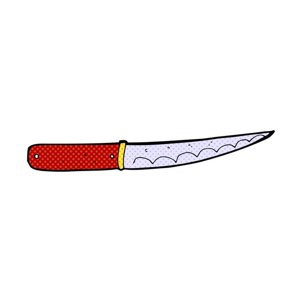 Comic cartoon kitchen knife — Stock Vector