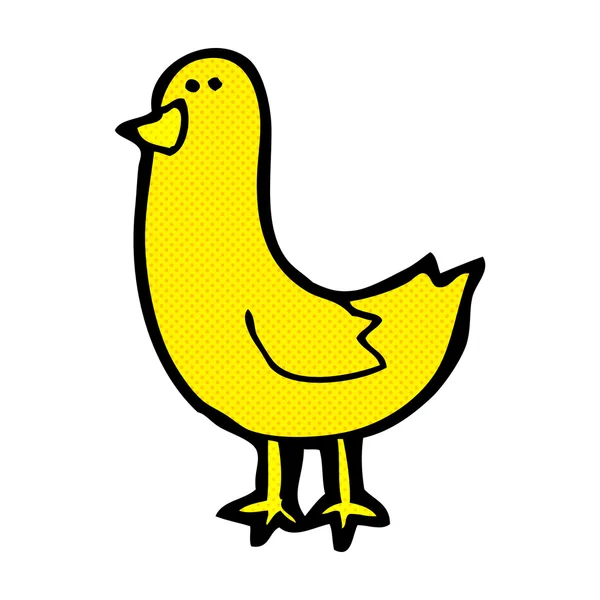 Comic cartoon bird — Stock Vector