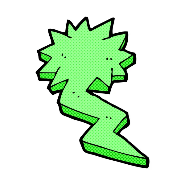 Strip cartoon lightning bolt symbool — Stockvector